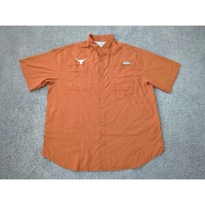 Texas Longhorns Shirt Mens XL Burnt Orange NCAA College Football Columbia PFG